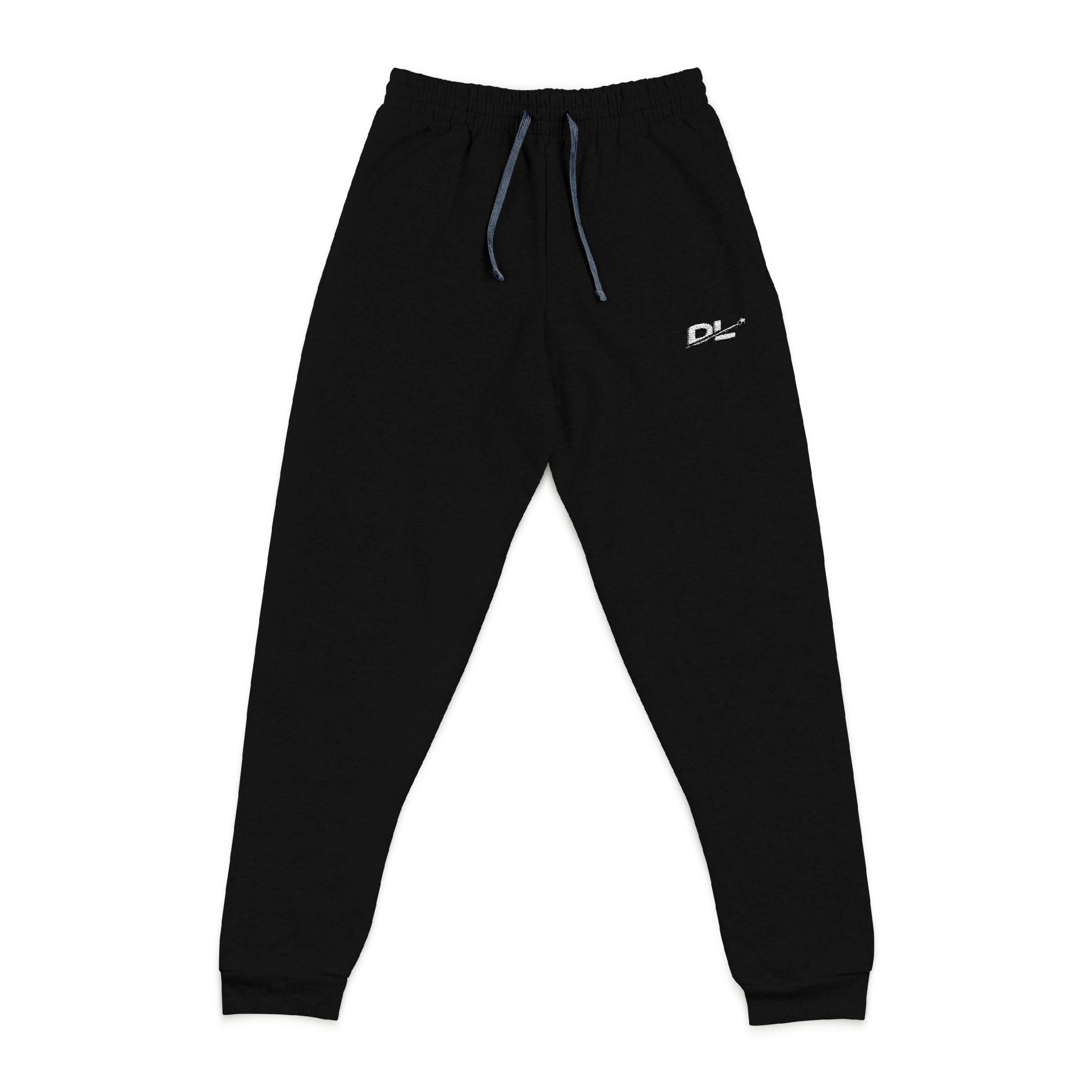 Embroidered Black Joggers — Minimal Logo Sweatpants